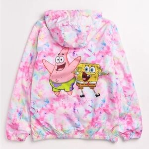 Spongebob Women’s Tie-Dye Windbreaker
